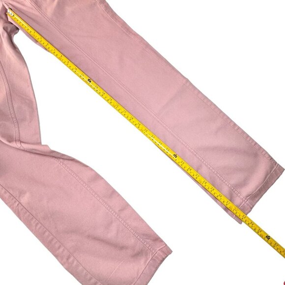 Authentic Dolce & Gabbana Straight Leg Pants Sz.8 Pink Cotton Med Rise Summer - Picture 9 of 11